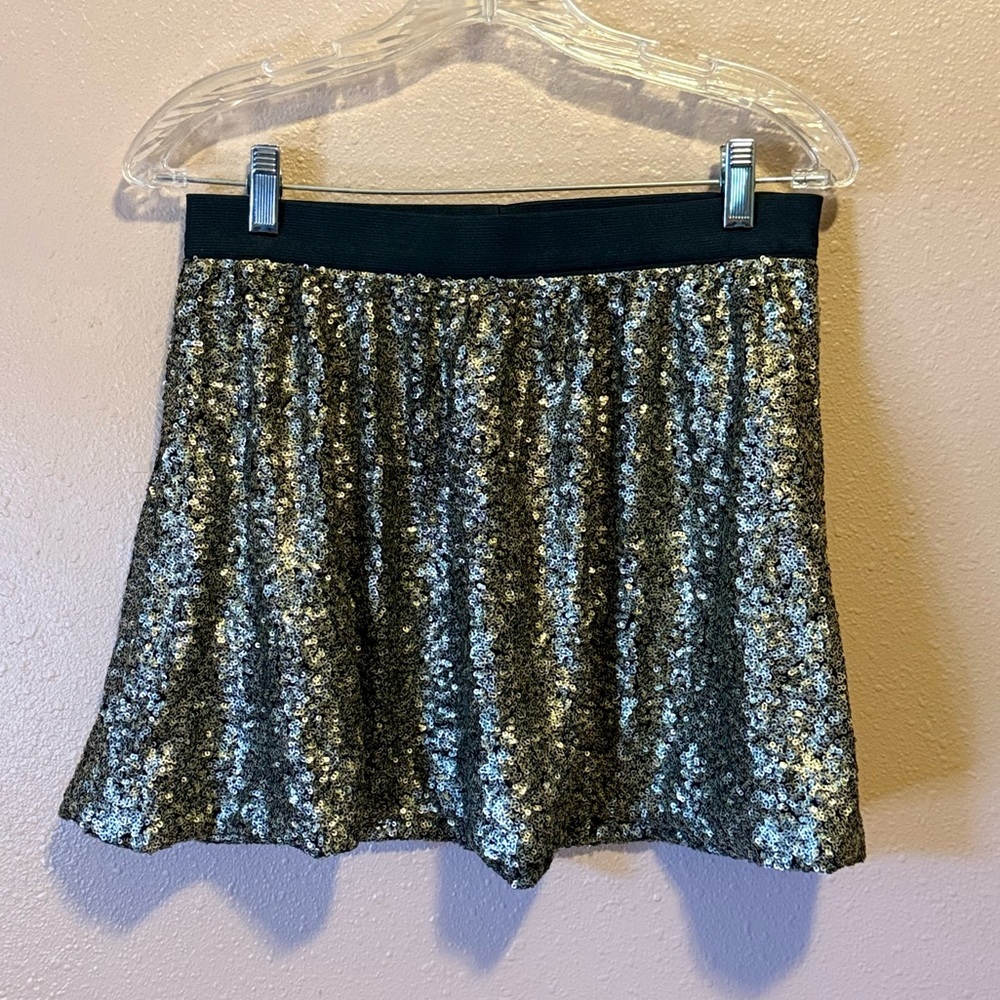 Jessica Simpson Glittering Sequin Mini Skirt